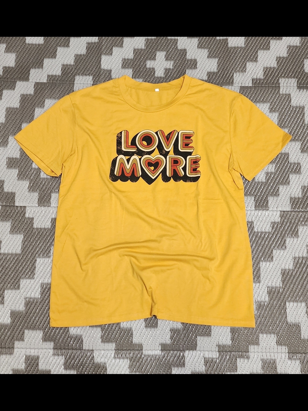 Love More Yellow Graphic Tee